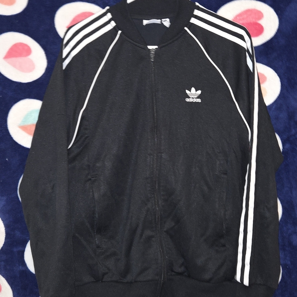 adidas Black and White Lightweight Jacket